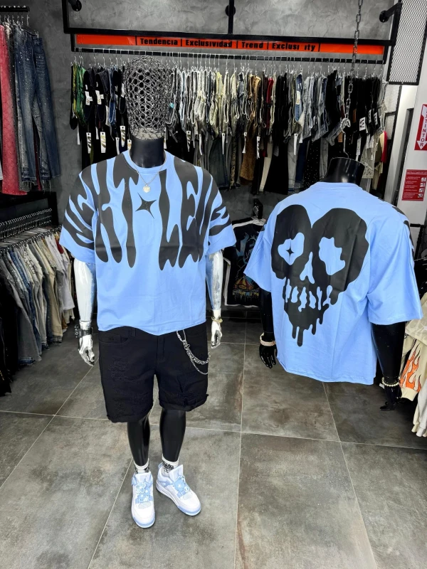 Custom-Plain-Short-Sleeve-Graphic-T-shirt-Puff-Shirt-for-Men-Boxy-Fit-Screen-Dtg-Printing-Emotion-Tshirts