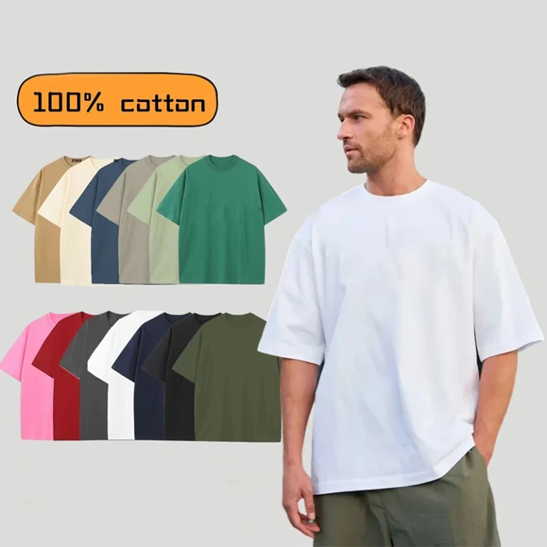Custom-Plain-Short-Sleeve-T-Shirt-High-Quality-100-Cotton-Blank-European-Size-Mens-T-Shirts-Pour-Hommes-Plus-Size-230g-Tops