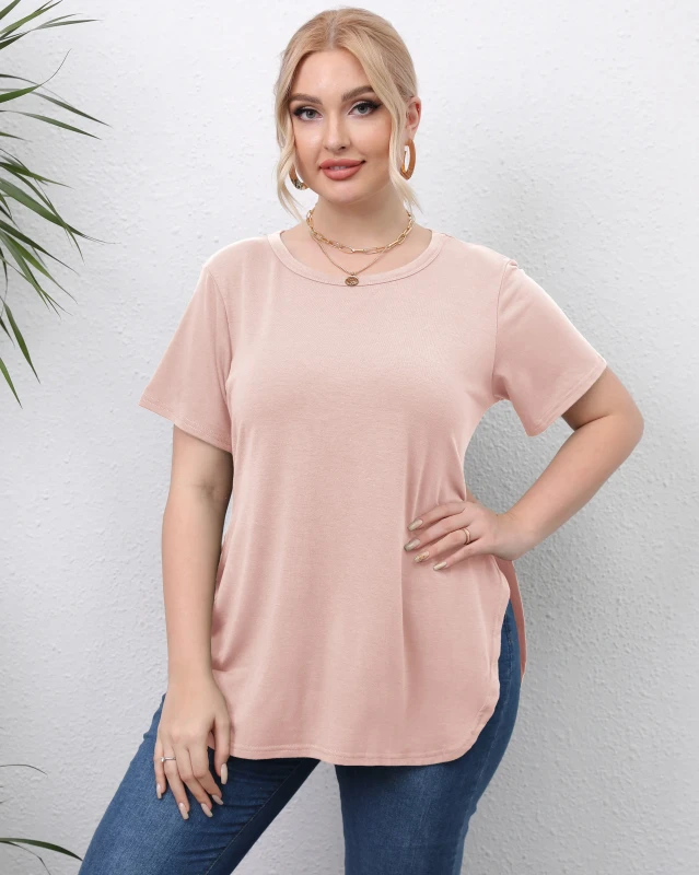 Custom-Plus-Size-Solid-Breathable-Eco-Friendly-Casual-Oversized-Summer-T-Shirt