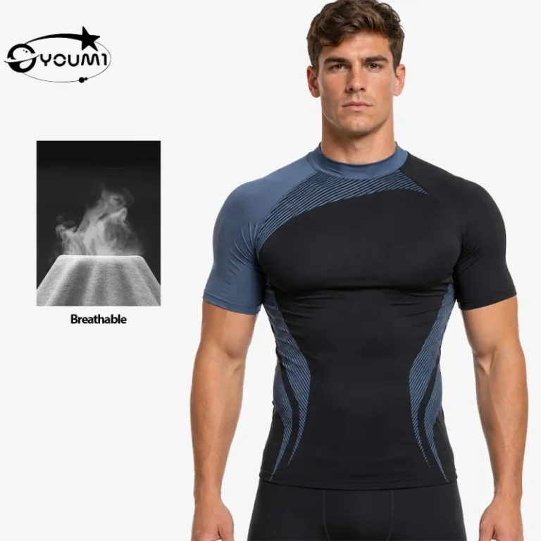 Custom-Polyester-Spandex-Lightweight-Muscle-Fitness-Active-Wear-Workout-Running-Tops-Mens-Gym-Training-Quick-Dry-Fit-TShirt