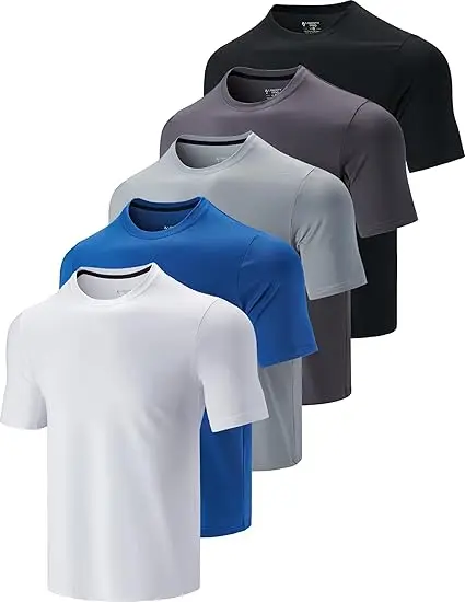 Custom-Polyester-Spandex-T-Shirt-Summer-Sports-Short-Sleeve-Mens-O-Neck-Breathable-Quick-Dry-Fitness-Training-Elastic-T-shirt