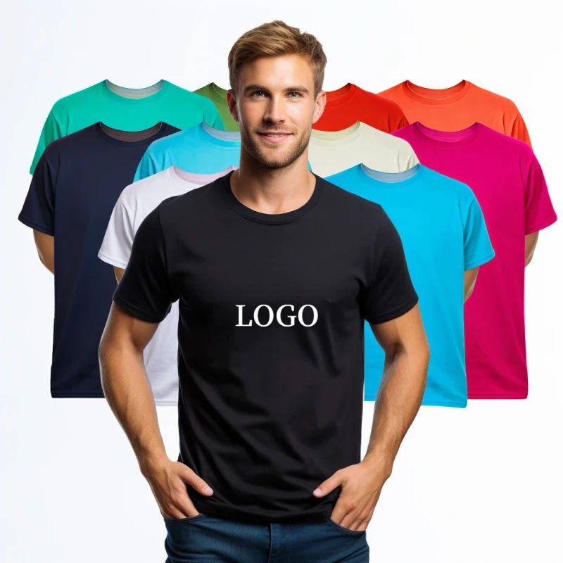 Custom-Print-Cotton-Blend-Crew-Neck-Mens-t-Shirt-with-logo-Slim-Fit-Soft-Comfortable-Undershirt