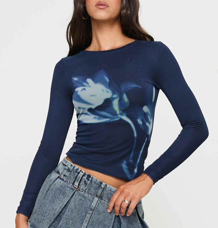 Custom-Print-Graphic-Cropped-Womens-T-Shirt-Long-Sleeve-Vintage-Tight-Slim-Fit-Y2K-Top-Breathable-Casual-Style-for-Summer