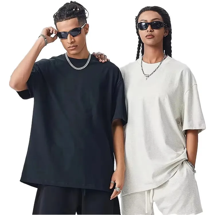 Custom-Print-Logo-Men-Streetwear-Heavyweight-Short-Sleeves-Blank-Tshirt-Unisex-Drop-Shoulder-T-shirt-for-Men