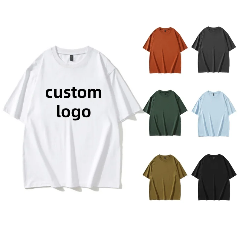 Custom-Print-Neck-Logo-Heavyweight-Organic-Cotton-Casual-T-Shirts-DTG-Blank-T-shirt-Custom-Logo-Oversized-Loose-Mens-T-shirt