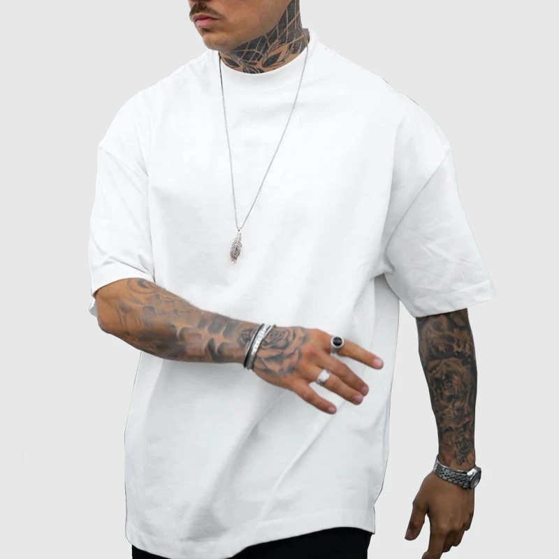 Custom-Print-Neck-Logo-Heavyweight-Organic-Cotton-T-Shirts-Blank-Custom-T-Shirt-Oversized-Mens-T-shirt-1
