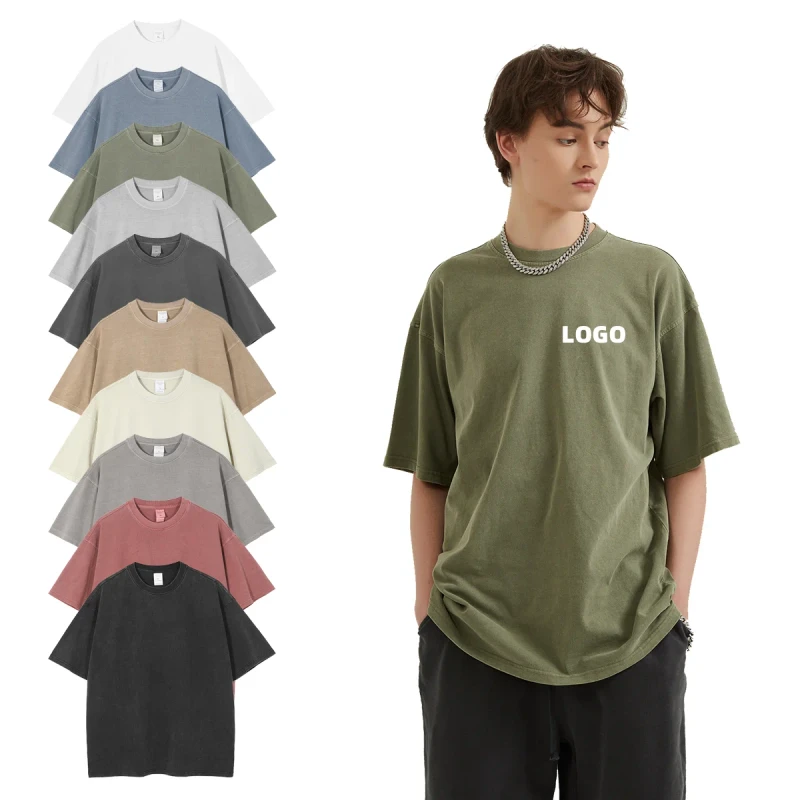 Custom-Print-Vintage-Stonewash-T-Shirt-100-Cotton-Mens-Oversized-Fit-Streetwear-Fashion-Tops