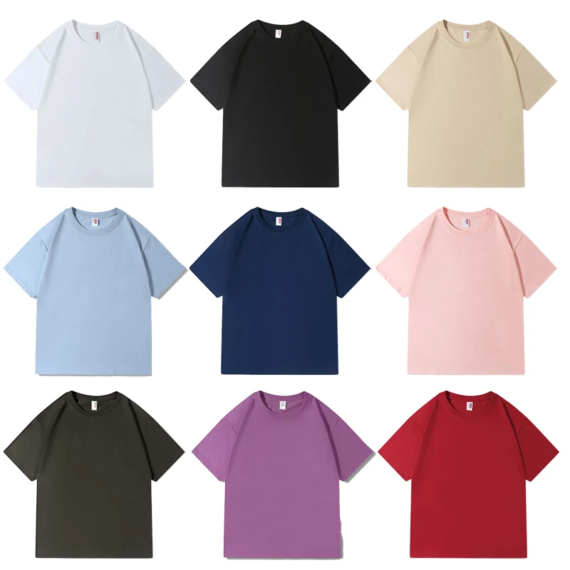 Custom-Printed-Logo-High-Quality-Comfortable-T-shirt-Plain-Black-White-Casual-T-shirt-for-Men