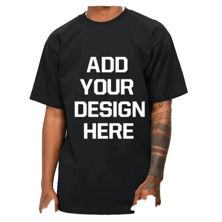 Custom-Printed-Logo-Mens-100-Cotton-Knitted-T-Shirts-Casual-Style-Regular-Fit-Digital-Print-Solid-Blank-180g-Quick-Dry