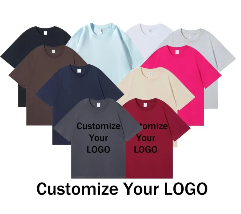 Custom-Printed-Long-Casual-Loose-T-Shirts-Personalized-Image-Text-Crew-Neck-Cotton-Tees-Customization-Service