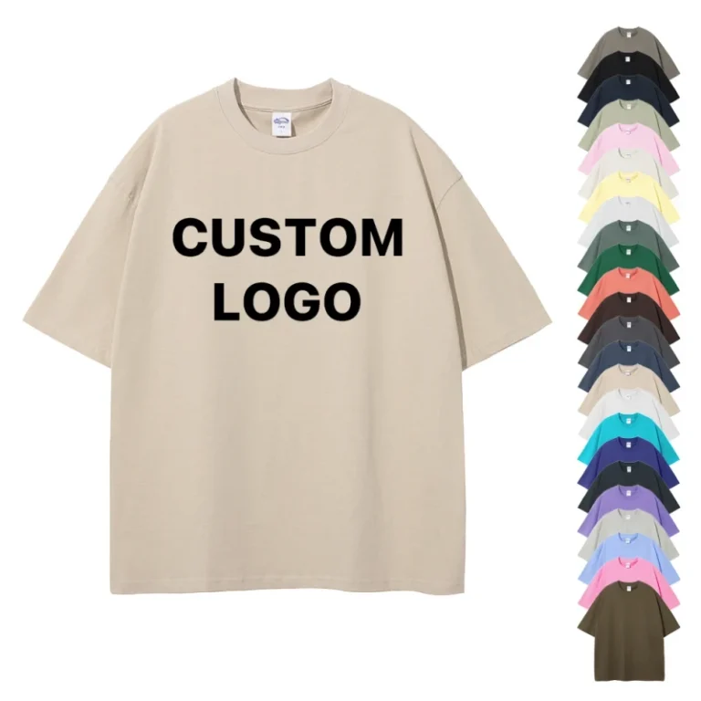 Custom-Printed-Men-Sport-Streetwear-Oversized-100-Cotton-Knitted-Heavyweight-Solid-Short-Sleeve-Unisex-T-Shirt