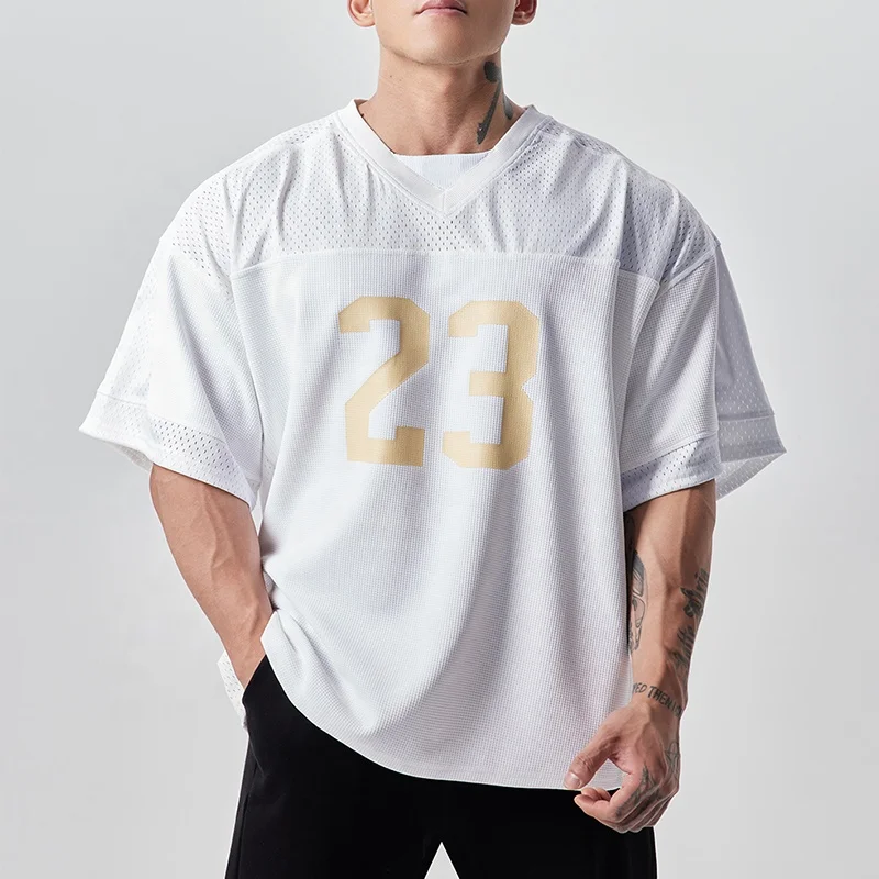 Custom-Printed-Mesh-Shirts-for-Men-Oversized-Mesh-Jersey-T-Shirts-Loose-Fit-Quick-Dry-Sports-Shirts-for-Men-Tshirt