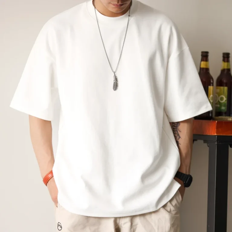 Custom-Printing-Neck-Logo-Heavyweight-Organic-T-shirt-High-Quality-Blank-Custom-T-shirt