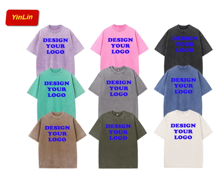 Custom-Printing-logo-Blank-Acid-Wash-Plain-T-shirt-Vintage-Style-Heavyweight-100Cotton-Oversize-Mens-Tshirts