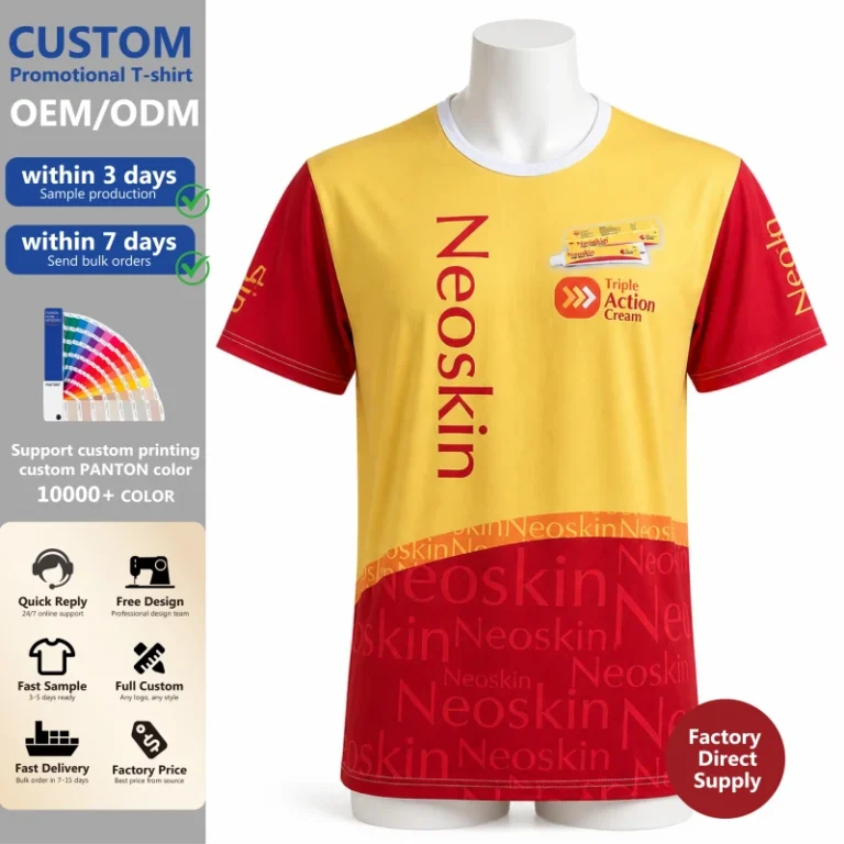 Custom-Promotional-Advertising-T-Shirt-100-Polyester-Sublimation-Printed-Brand-Logo-Event-T-Shirts-OEM-ODM-Factory