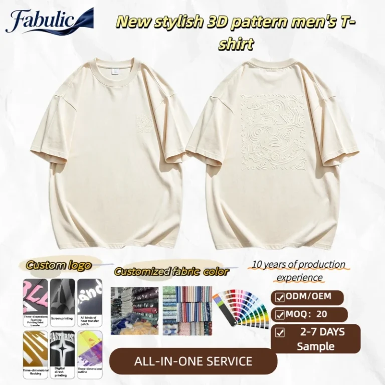 Custom-Puff-Print-T-Shirt-Men-2-7-Days-Fast-Sample-Small-MOQ-20-Heavyweight-Cotton-Oversized-Streetwear-Graphic-Tee-Factory