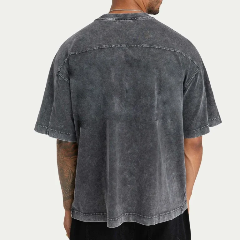 Custom-Regular-Fit-Solid-Knitted-Eco-friendly-Heavyweight-Cotton-Acid-Vintage-Wash-T-shirt-for-Men