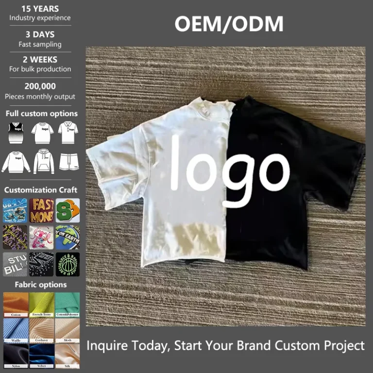 Custom-Screen-Print-100-Cotton-Heavyweight-Boxy-Fit-Tee-Men-Oversized-Cropped-Shirts-Cracked-Distressed-Logo-T-shirts-for-Men
