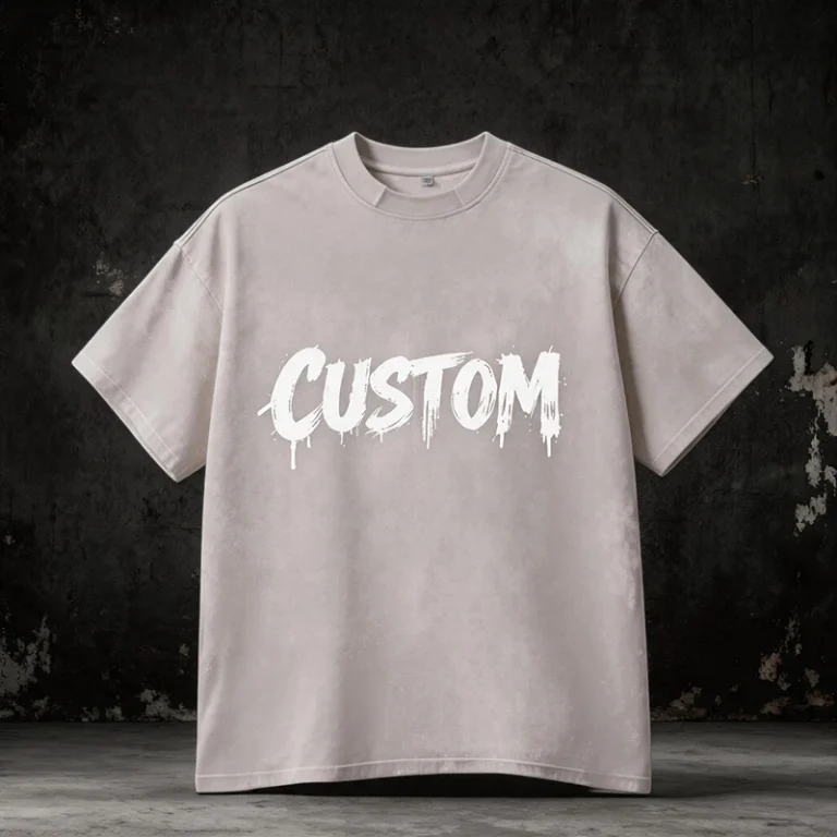 Custom-Short-Sleeve-White-For-Men-Cotton-Tshirts-Reinforced-Seam-Oversize-Tshirt-Drop-Shoulder-Shirts-Unisex-Heat-1