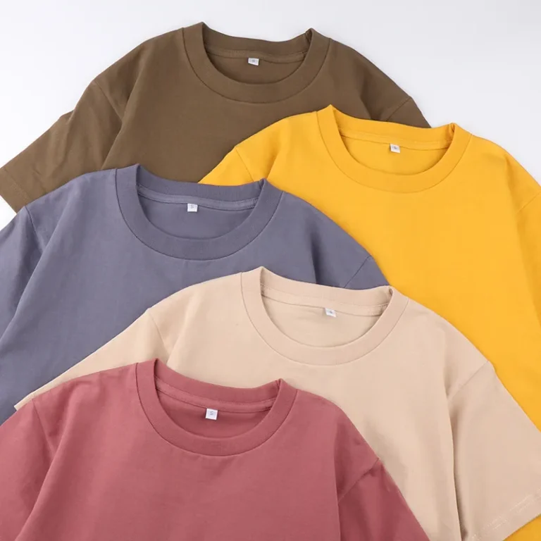 Custom-Slim-Fit-Formal-Plain-White-Knitted-Heavyweight-100-Cotton-Mens-T-Shirt-with-Heat-Transfer-Printing