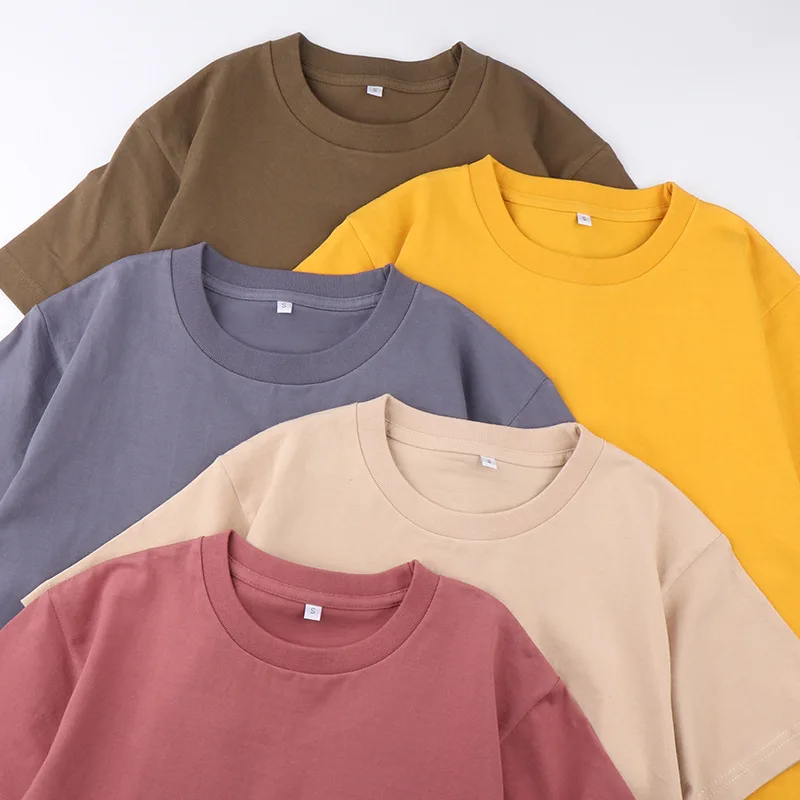 Custom-Slim-Fit-Formal-Plain-White-Knitted-Heavyweight-100-Cotton-Mens-T-Shirt-with-Heat-Transfer-Printing