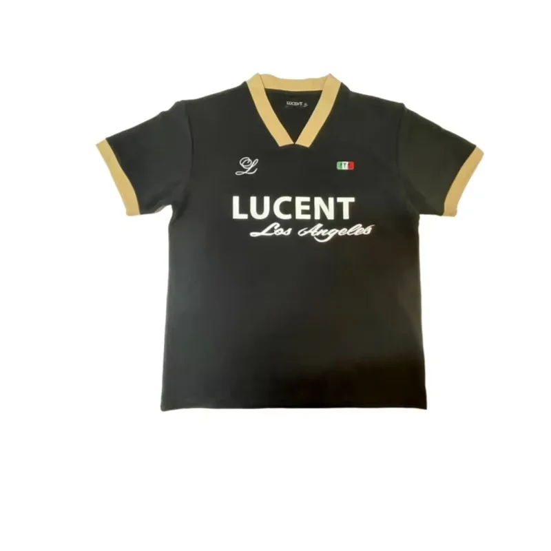 Custom-Soccer-Jersey-High-Quality-280gsm-V-Neck-Mens-T-Shirts-Custom-Logo-Design-Bulk-Order-for-Teams