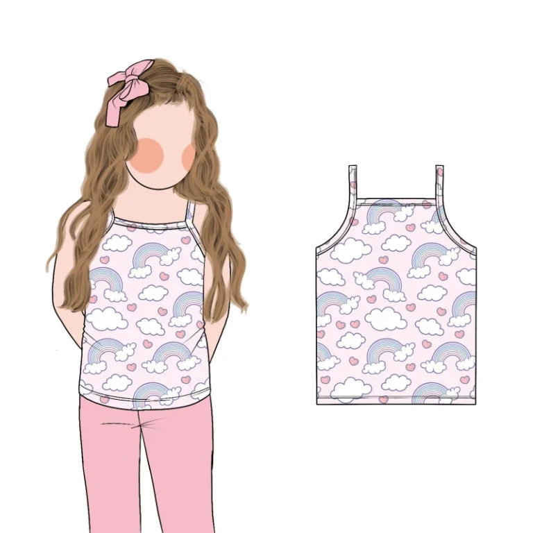 Custom-Soft-Comfortable-Little-Glow-Kid-Hot-Selling-Cute-Print-Milk-Protein-Fabric-Soft-Summer-Girls-Sleeveless-Top