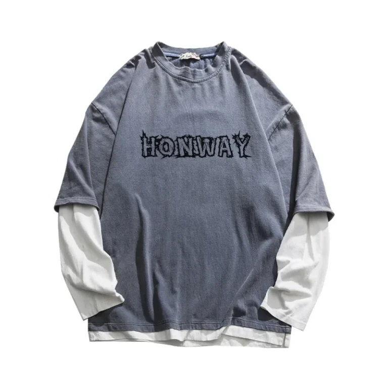 Custom-Streetwear-Double-Layer-Men-Long-Sleeve-Oversize-Cotton-T-Shirt-Acid-Wash-for-Logo