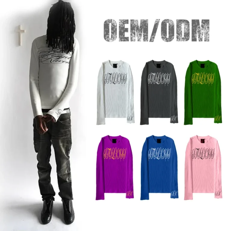 Custom-Streetwear-Heavy-Weight-Plain-Tshirt-Basic-Long-Sleeve-Cotton-T-Shirt-Customized-Mens-Blank-T-Shirt-for-Autumn
