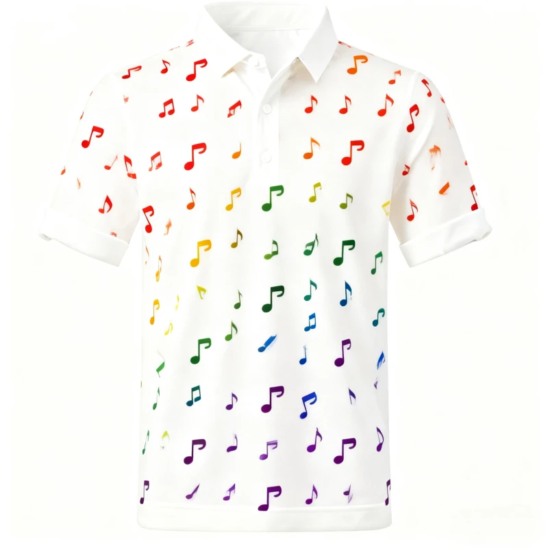 Custom-Sublimation-Polo-Shirt-Mens-Rainbow-Music-Note-Printed-Short-Sleeve-Quick-Dry-Breathable-Golf-Polo-T-Shirt-OEM-ODM
