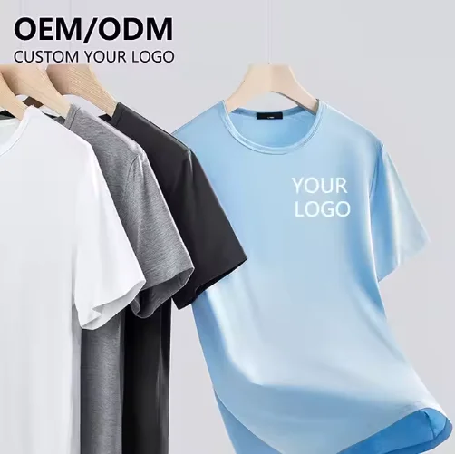 Custom-Sublimation-Transfer-Print-Logo-T-Shirt-Unisex-Casual-100-Polyester-Mens-Tee-Quick-Gift-Tshirts-Woven-Fabric