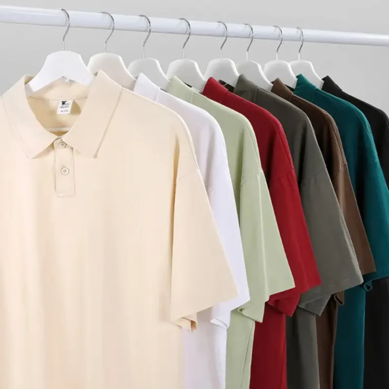 Custom-Summer-Polo-T-Shirt-for-Men-Short-Sleeve-Streetwear-100-Cotton-240Gsm-Oversized-Blank-Team-T-Shirt