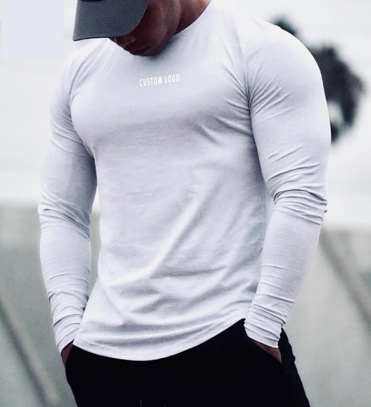 Custom-T-Shirt-Tight-Long-Sleeve-Sports-Warm-Running-Shirt-High-Quality-Cotton-T-Shirt-Mens-T-Shirts