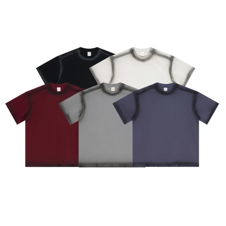Custom-T-shirt-High-Quality-Screen-Printed-Summer-Short-Sleeve-Polyester-Cotton-Design-Fashionable-Plain-t-Shirt
