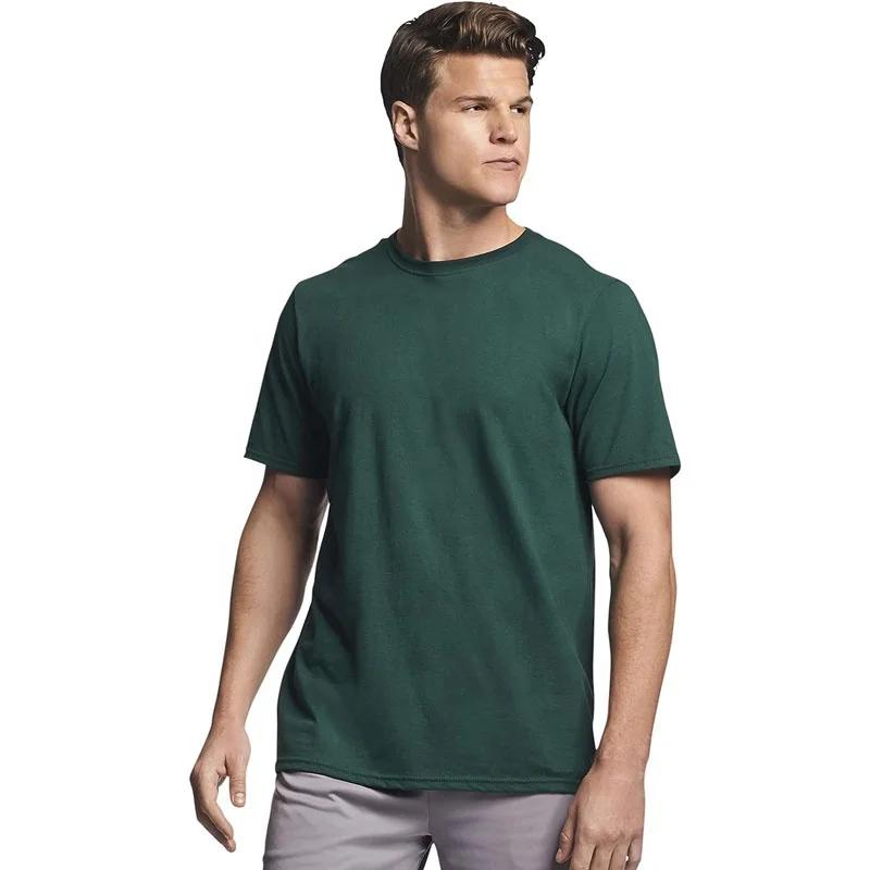 Custom-US-Size-60-Cotton-40-Polyester-Mens-Crew-T-Shirt-Athletic-Mens-Dri-Power-Cotton-Blend-Tees
