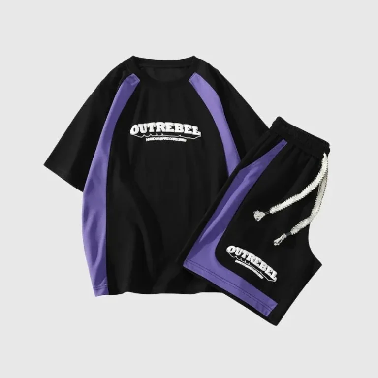 Custom-Unisex-Baggy-Style-T-Shirt-Short-Set-Breathable-Summer-Puff-Print-Mens-Shorts-with-Camisetas-and-Pantalones-Cortos
