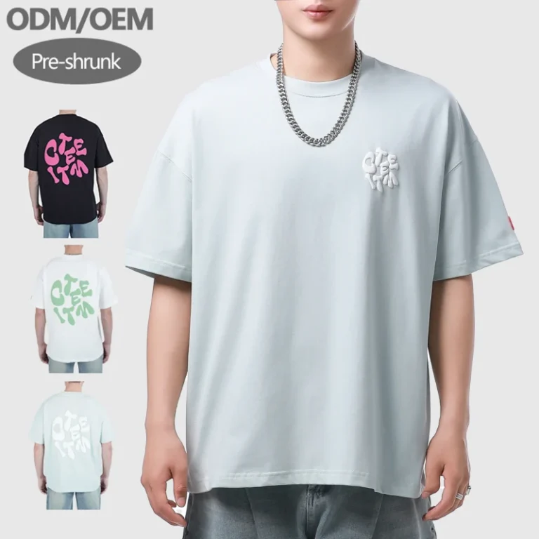 Custom-Unisex-Oversized-100-Super-Soft-Cotton-T-shirts-Heavyweight-280-Gsm-Tshirt-3d-Puff-Print-T-shirt