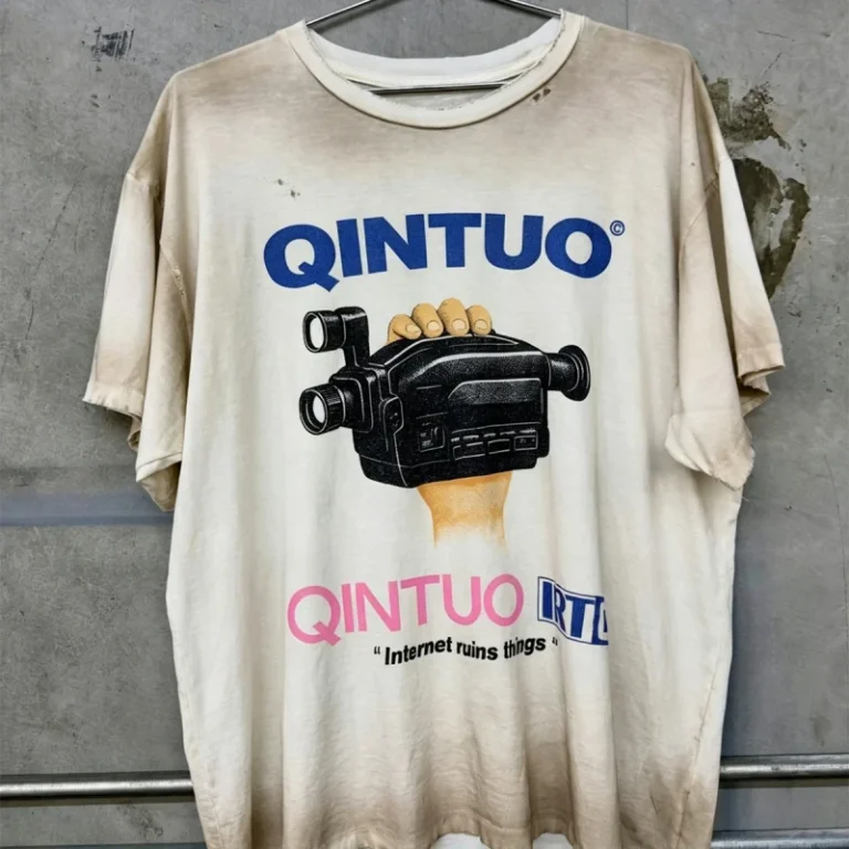 Custom-Vintage-Letter-Graphic-Tee-100-Cotton-300gsm-Digital-Print-Oversized-Men-T-Shirt