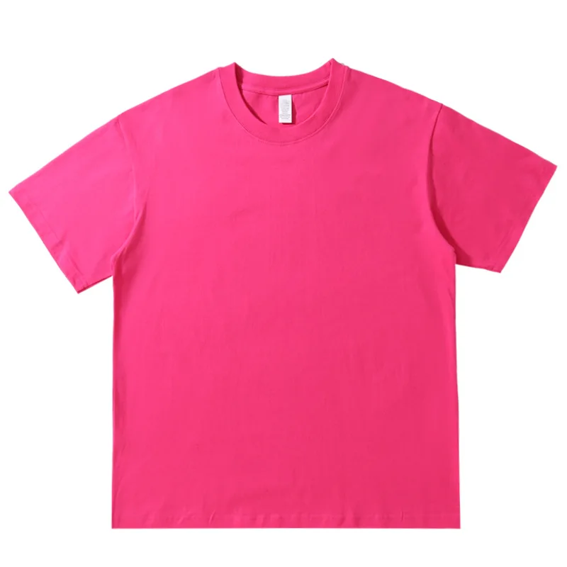 Custom-WomenS-T-Shirts-Heavyweight-230Gsm-Cotton-Crewneck-Drop-Shoulder-Casual-Tees-Printing-Graphic-T-Shirt