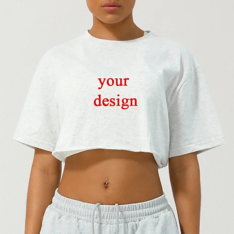 Custom-Womens-Blue-Cotton-Crop-T-Shirts-Breathable-Casual-100-Cotton-Loose-Short-Sleeve-Crewneck-Tops-for-Workout