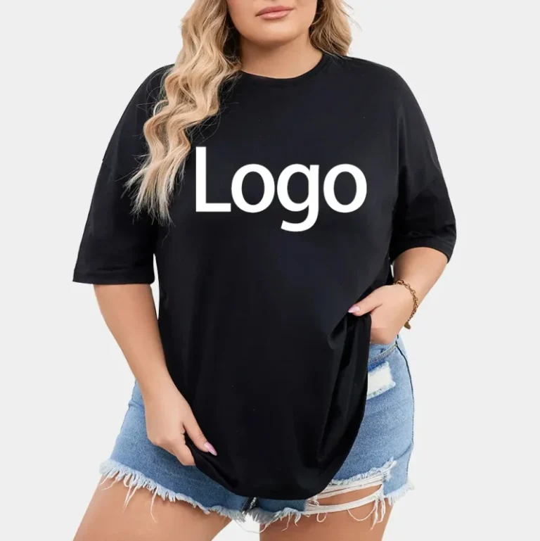Custom-Womens-Casual-Breathable-Plus-Size-Knitted-Polyester-Cotton-Oversized-Short-Sleeve-T-shirts-Eco-Friendly-ODM-Patches