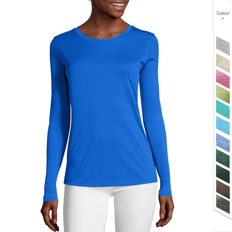 Custom-Womens-Sport-Cool-Dri-Long-Sleeve-Crewneck-T-Shirt-Moisture-Wicking-Performance-Tee