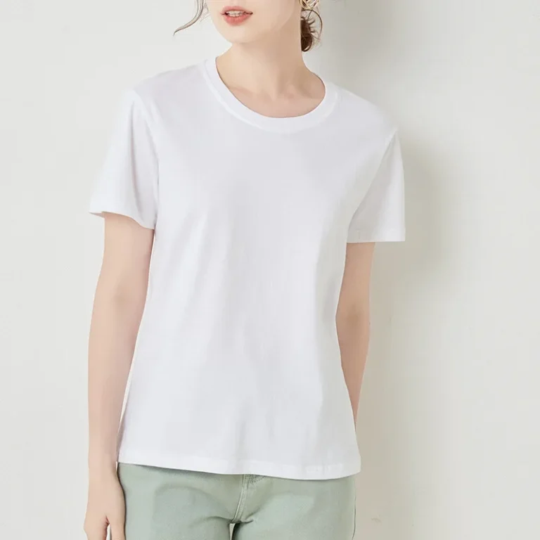 Custom-Your-Brand-Logo-100-Cotton-Tshirt-Blank-Women-T-Shirt-Plain-Casual-Womens-T-shirts