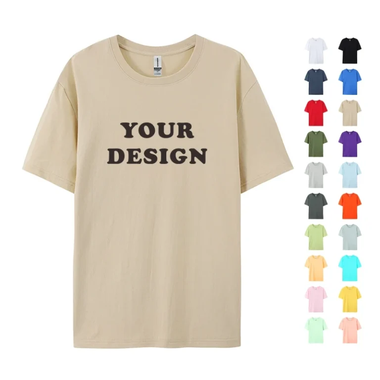 Custom-Your-Own-Logo-Comfortable-Breathable-T-shirt-High-Quality-Manufacturing-180gsm-100cotton-Unisex-Blank-Tshirt-Regular-Fit