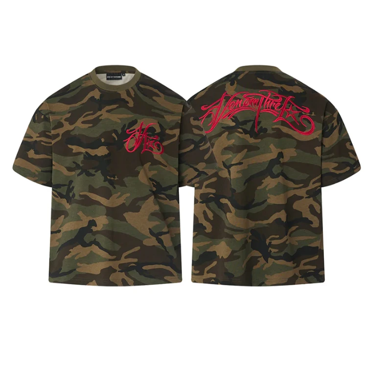 Custom-logo-100-Cotton-Heavyweight-T-shirt-Men-Drop-Shoulder-Crew-Neck-Camo-T-shirts-Fashion-High-Street-Embroidery-T-shirt