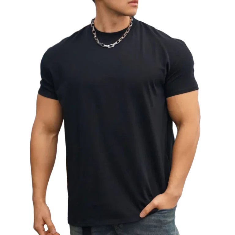 Custom-logo-85-Polyester-15-Spandex-Blank-Sports-T-Shirt-Men-Breathable-Gym-Wear-Training-Workout-Fitness-Tshirts-1