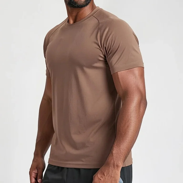 Custom-logo-Gym-Clothing-Quick-Dry-Sport-Shirt-Men-Athletic-T-Shirt-Solid-Color-Workout-Shirts