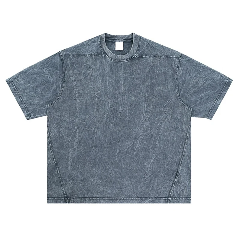 Custom-logo-Oversized-Boxy-Fit-T-shirts-Acid-Washed-Heavyweight-Cotton-T-Shirt