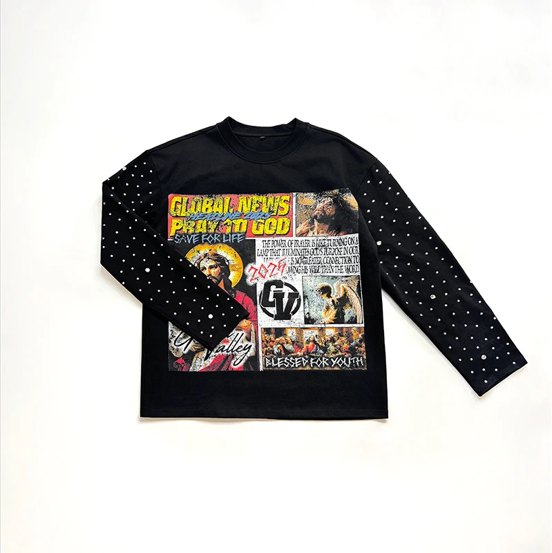 Custom-t-Shirt-Printing-Oversized-Heavyweight-Rhinestone-Long-Sleeve-T-shirt-Streetwear-Dtg-Long-Sleeve-t-Shirt