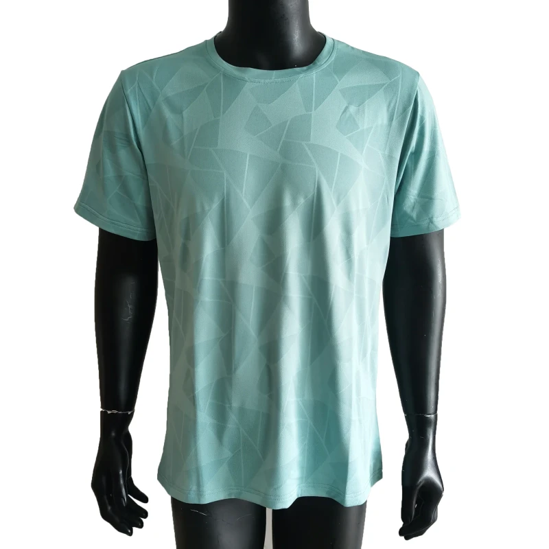 Customizable-100-Polyester-T-Shirt-for-Men-Quick-Dry-Loose-Fit-Blank-Running-Wear-Solid-Pattern-Sustainable-Knitted-Fabric